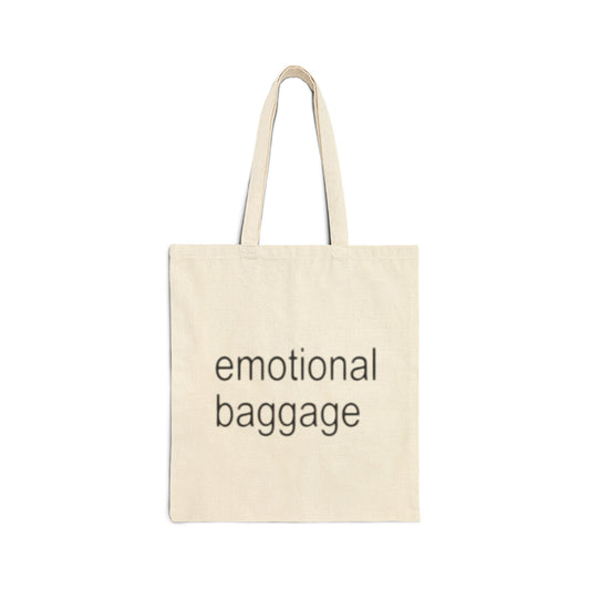 Emotional Baggage Cotton Canvas Tote Bag